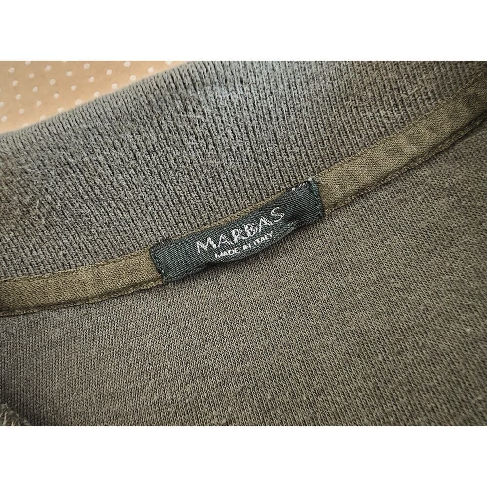 Marbas Men's 1/4 Zip Pullover Sweater Size XL Green Wool Blend - Picture 6 of 9